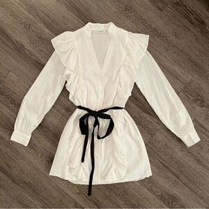 Mlm Label Miller Ruffle Shirtdress